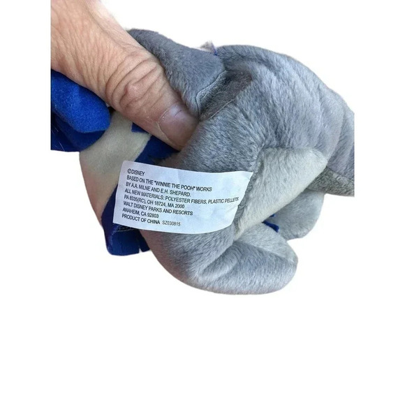 Disney 2003 Theme Park edition Eeyore Bean Bag Plush Stuffed Toy - Picture 6 of 11